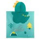 thumbnail image 5 of Toalla de baño para bebé con albornoz capa con capucha Hilo Dinosaurio (0-6 años) default, 5 of 5