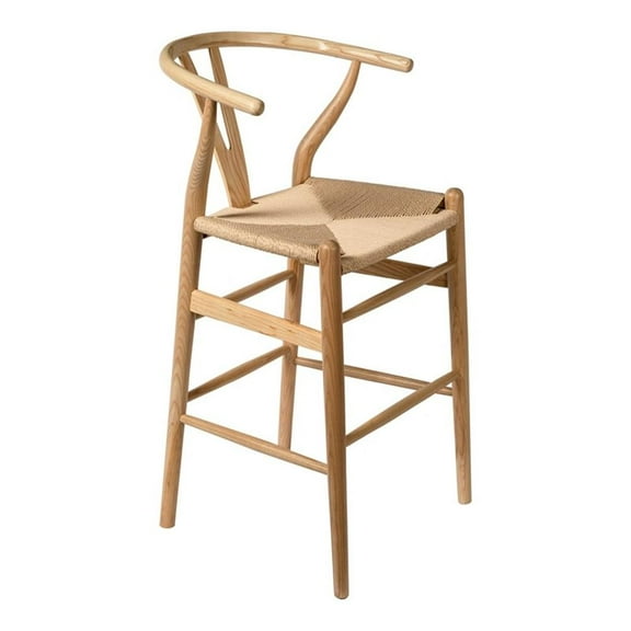Pemberly Row Modern / Contemporary Counter Height Stool in Natural