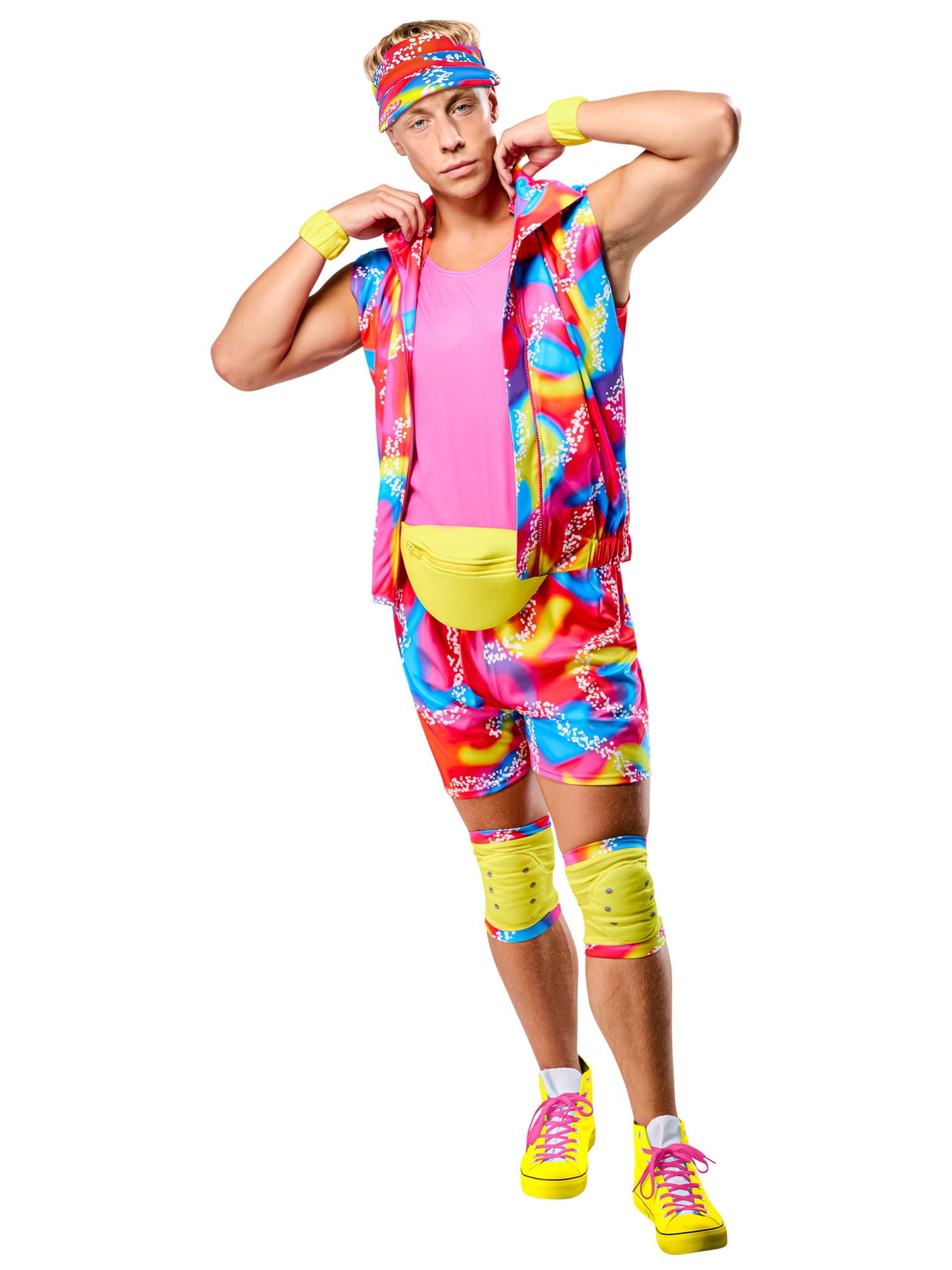 Barbie Movie Neon Rollerblading Ken Costume for Adults by Rubies, Men's