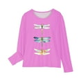 thumbnail image 4 of Bnwani Long Sleeve Toddler Shirts Boys Crew Neck Casual Cute Tops, 4 of 5