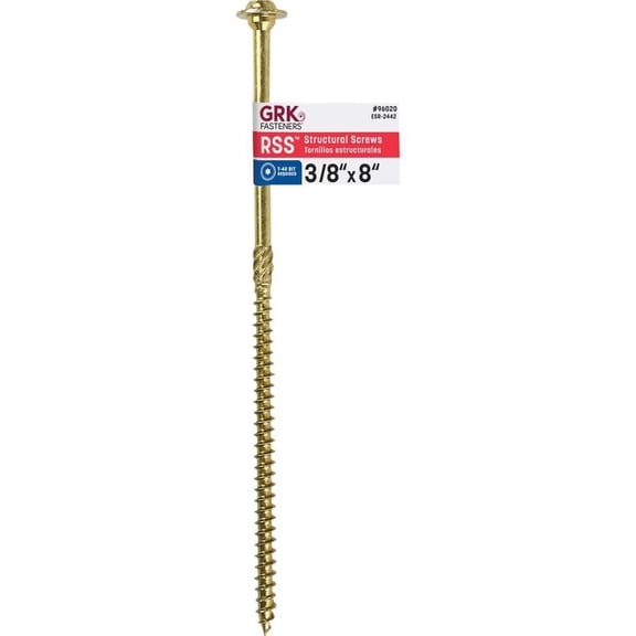 GRK RSS Rugged 3/8 In. x 8 In. Star Drive Washer-Head Structure Screw 96020