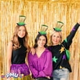 thumbnail image 3 of PMU Mardi Gras Mini Metallic Top Hat Headband (12/pkg) Pkg/1, 3 of 7