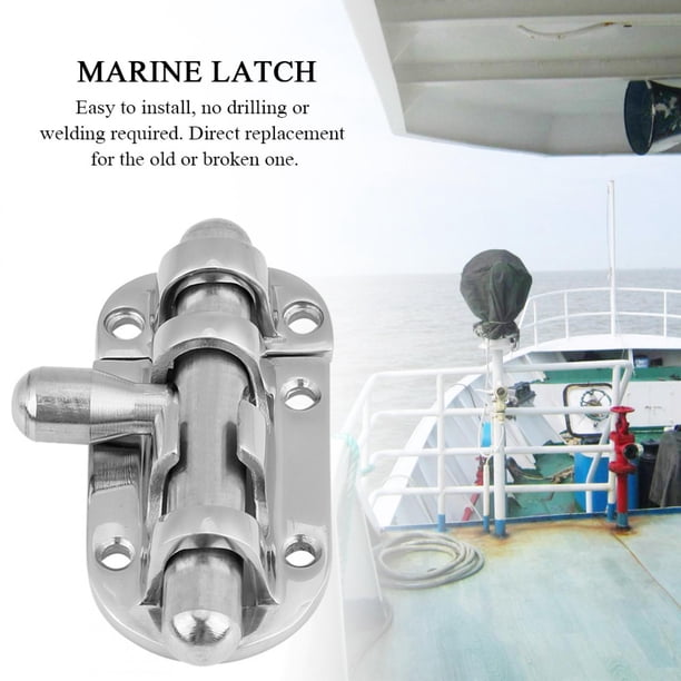 Serrure De Porte Bateau Inox 316 - 58x53mm, Sans Effort (Marine)