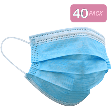 Face Masks Disposable 3 Layers Dustproof & Water Mask Facial Protective Cover Mask