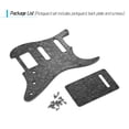 thumbnail image 3 of Ensemble de Protège-Piquets pour Guitare Électrique en Celluloïde et PVC 4 Plis Style SSH - Compatible avec les Modèles American ST, Comprend une Plaque Arrière et 18 Vis, Épaisseur de 0,1 Po, Fini Perle Noir, 3 of 6