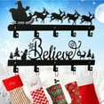 thumbnail image 5 of 1 Pc Christmas Stocking Wall Rack with Hangers Holder Stand Metal Stocking Hangers Mantel Wall Mount Hook Holder for Mantle Entryway Holiday, 5 of 5