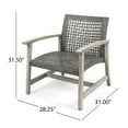 thumbnail image 6 of Miekor Furniture Hampton Wood & Wicker Club Chair B5A4513, 6 of 9