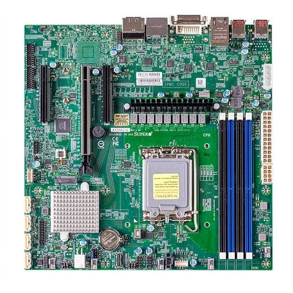 Supermicro X13SAZ-Q Motherboard 12th Generation Intel Processor - Single Socket LGA-1700 - Intel Q670E Chipset - DDR SATA3 - Micro-ATX