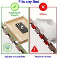 thumbnail image 3 of BedShelfie Bedside Shelf for Bunk Bed & Top Bunk, College Dorm Room Essentials, Loft Nightstand, Floating Bed Side Table Tray Storage, Dorm Room Decor (Flexfit Model, Natural), 3 of 5