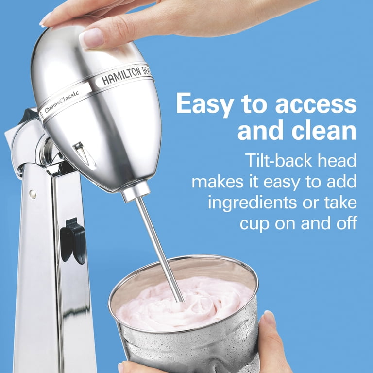 Hamilton Beach, Classic Chrome Drink Mixer, 28 oz, Silver