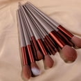 thumbnail image 4 of 13-Piece Professional Makeup Brush Set For Foundation Blush And Eyeliner Long Handle Synthetic Fiber, 4 of 6