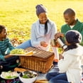 thumbnail image 6 of Rhinoceros Extra-Large Canvas Picnic Mat for Outdoor Beach Camping - Waterproof, Foldable & Portable - Family Size Rug with Carry Handle & Corner Loops for Easy Setup - 200x150cm, 6 of 6