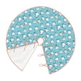 thumbnail image 2 of Daiia Cartoon Teeth Drawing Merry Christmas Tree Skirt , Xmas Large Lace-up Tree Skirt, Santa Snowflakes Rustic Home Decorations New Year Party Farmhouse Decor-30", 2 of 7