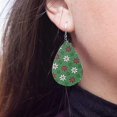 thumbnail image 3 of Pendientes navideños de piel sintéticaPendientes colgantes navideños----Estilo 6--Código de producto 71945 Estilo 6, 3 of 5