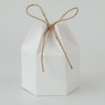 thumbnail image 2 of Qarigey Caja de regalo de 50 piezas, contenedor de embalaje, artesanía de papel, recuerdo de fiesta de boda, cajas hexagonales para dulces, Ropa, zapatos y accesorios Miscelánea Blanco, 2 of 6
