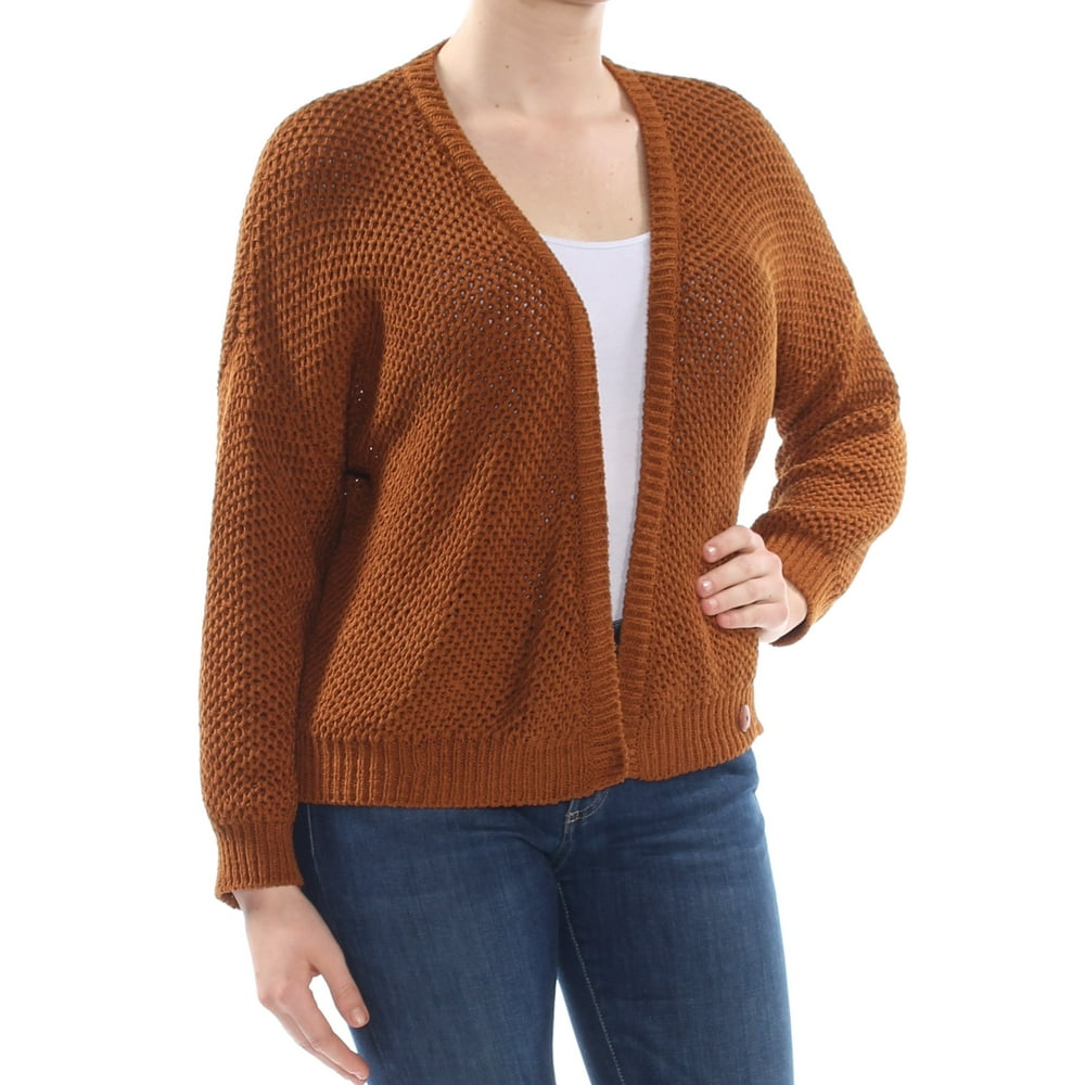 chocolate brown knit top