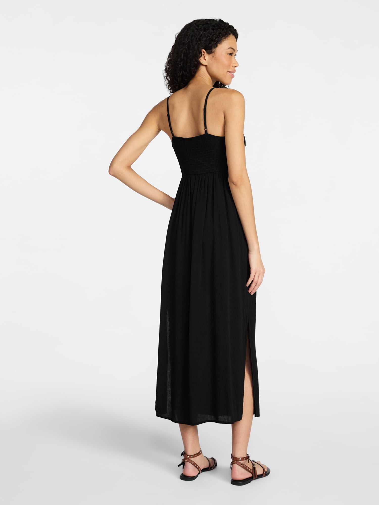No Boundaries Mix Media Maxi Dress, Women's Sizes XXS-XXL
