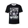 thumbnail image 2 of Jey Uso Four Letters One Word T-Shirt Crewneck Short Sleeve Sport Gym Tee Women Men Streetwear Tops, 2 of 4