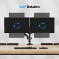 thumbnail image 2 of Dual Monitor Mount for 13-32 inch Screens, Adjustable Dual Monitor Arm with 180° Swivel, 2 of 9