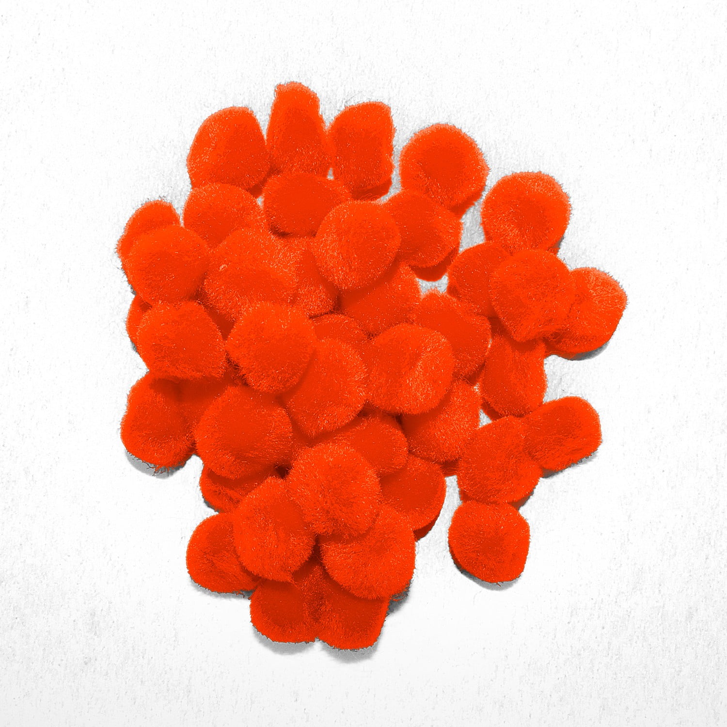 Express puls dukke 0.75 inch Orange Mini Craft Pom Poms 100 Pieces - Walmart.com