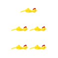 thumbnail image 3 of Vogacara Eyección pollito novedad elástico vuelo lanzamiento tirachinas amarillo pollo pegajoso juguete dedo pájaros dedo pájaros amarillo Amarillo 5piezas Vogacara CBP220281, 3 of 4