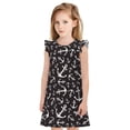 thumbnail image 1 of Honeii Robes de Nuit Imprimé Ancres - Robes de Pyjama Inspirées de Princesse Parfaites pour Filles-Moyen, 1 of 6