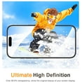 thumbnail image 4 of [2+2 Pack]AMAGA Compatible with iPhone 16 Pro Max Screen Protector, HD and Privacy Tempered Glass Screen Protector with Camera Lens Protector, 4 of 6