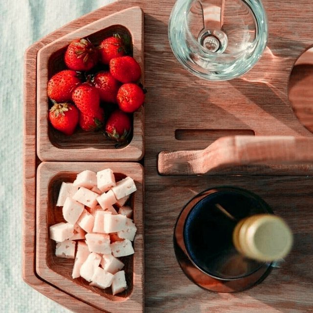 Outdoor Disassembly Portable Table Leisure Table Fruit Table Wine Rack Entertainment Portable