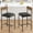 Rustic Brown, variant on Twister.CK Upholstered Bar Stools Set of 2, Bar Chairs with Back & Footrest, 25.5" Kitchen Counter Height Barstools for Island, Rustic Brown