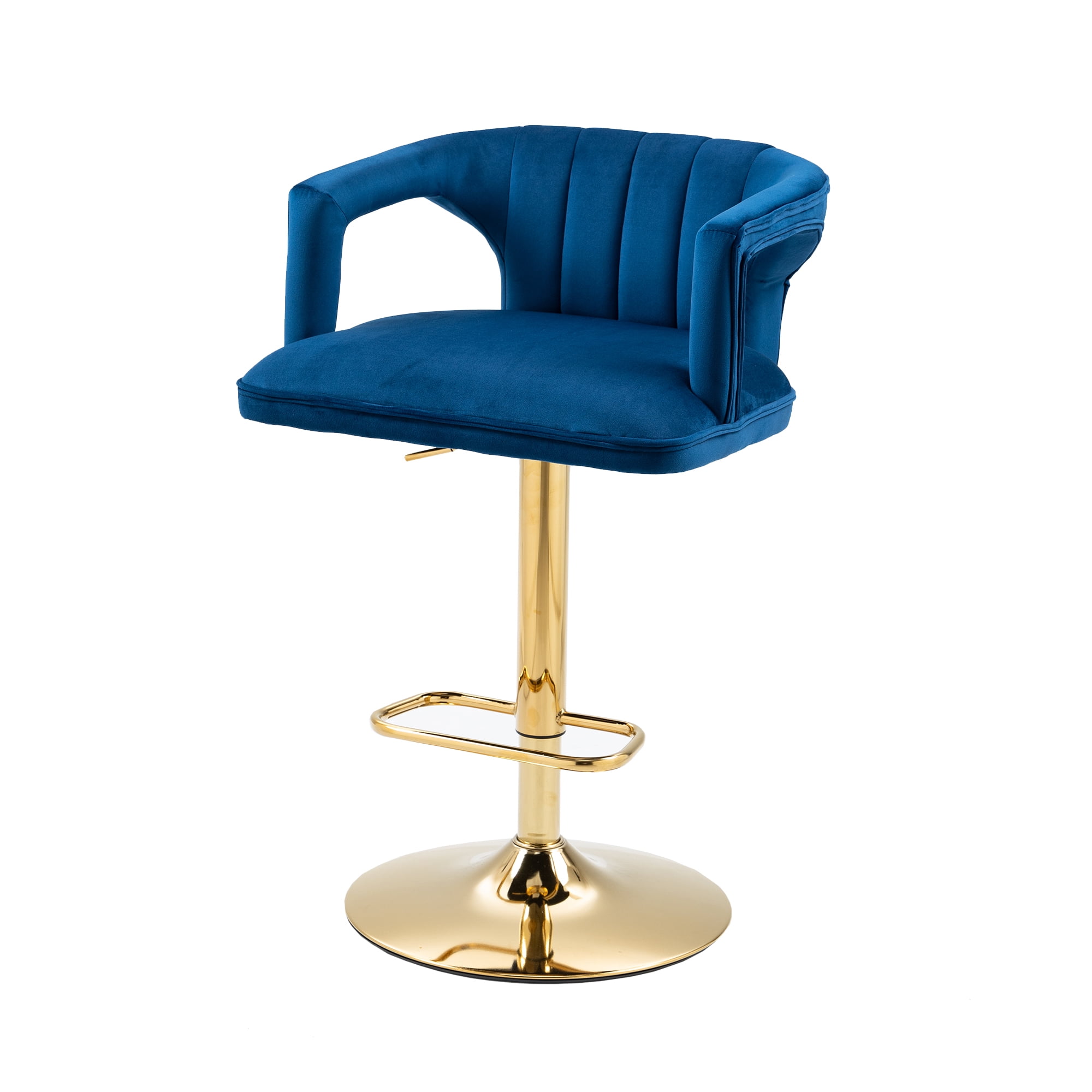 26 Inch Kitchen High Bar Chairs Polyester Fabric Bar Stool Chair Set of