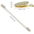 thumbnail image 2 of 3 Pice Mtal Chane Clips Flexible Porte Servilletas De Mesa Pour Lgant Bavoir Servilletas Personnes Ages Enfants Adulte, 2 of 5