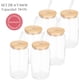 thumbnail image 5 of Set De 6 Vasos Lata Vidrio 16oz 473ml Con Tapas Bambú Popote 18pz, 5 of 9