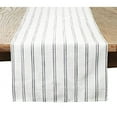 thumbnail image 4 of Fennco Styles Modern Striped Linen Blend Table Runner 16" W x 72" L - Grey Woven Table Cover for Home Décor, Dining Table, Banquets, Family Gathering and Special Events, 4 of 5