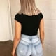 thumbnail image 5 of Body Escote Cuadrado Manga Corta Mujer Panti Blusa Elegante, 5 of 8