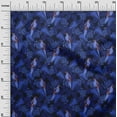thumbnail image 3 of oneOone Rayon Navy Blue Fabric Tropical & Bird Sewing Fabric By The Yard Printed Diy Clothing Sewing Supplies 56 Inch Wide, 3 of 5