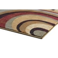 thumbnail image 5 of Impressions Contemporary 8' x 10' Brown and Red Polypropylene Indoor Area Rug, 5 of 8