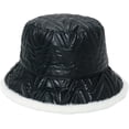 thumbnail image 5 of CoCopeaunts Metal Leather Wave Men Bucket Hat Plush Thickened Winter Keep Warm Basin Hat Reversible Fisherman Hat for Women, 5 of 8