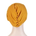 thumbnail image 4 of Women Elastic Solid Color Hat - Flat Hat with Stud Bead, Single Color Braid Cap, Polyester, One Size (56-58cm), All Seasons, 4 of 5