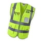 thumbnail image 4 of Chaleco reflectante de seguridad Yotijar 2x con tiras reflectantes cremallera frontal 3 tamaños 2 colores disponibles, 4 of 9