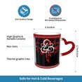 thumbnail image 2 of Taza de café grande con asa Coheed And Cambria, taza de té, taza de café novedosa para hombres, mujeres, hogar y oficina, trabajo, color rojo, 2 of 5