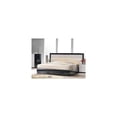 thumbnail image 4 of Best Master Furniture Modern White and Black Platfrom Bed With LED Light, Cal King, 4 of 4