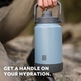 thumbnail image 3 of Swiss Tech 64oz Krug Stainless Steel Water Bottle Jug with Chug Cap and Silicone Boot, Blue, 3 of 14