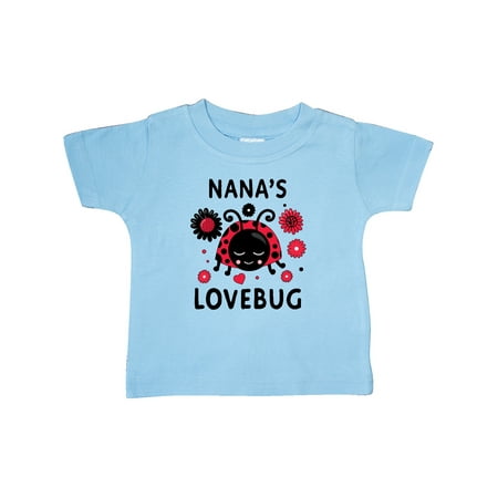 

Inktastic Valentine s Day Nana s Lovebug Gift Baby Boy or Baby Girl T-Shirt
