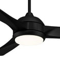 thumbnail image 4 of 54" Casa Vieja Expedite Modern Indoor Outdoor Ceiling Fan with LED Light Remote Control Matte Black White Diffuse Damp Rated for Patio Exterior House, 4 of 13