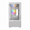 thumbnail image 1 of Gabinete Ocelot Gaming Glass EW7 Blanco + Doble Cristal Templado + 3 Ventiladores y Soporte Líquida + Estética Gamer Premium, 1 of 9