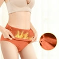 thumbnail image 2 of Sngxgn Womens Underwear Cotton Briefs High Waisted Panties(Orange,M), 2 of 3