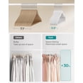 thumbnail image 4 of Velvet Hangers Clothes Hangers with Shoulder Notches Pants Bar Ink UCRFB, 4 of 7
