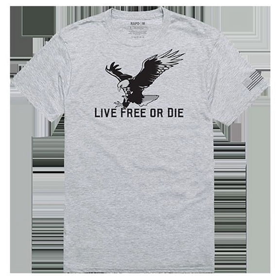 Live Free Tactical Graphic T-shirt, Heather Grey - Large
