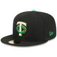 thumbnail image 3 of Men's New Era  Black Minnesota Twins 2026 St. Patrick's Day 59FIFTY Fitted Hat, 3 of 5
