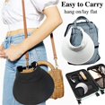 thumbnail image 5 of FL 2PCS Wide Brim Sun Visor Hat Women Large UV Protective Golf Beach Cap, 5 of 7
